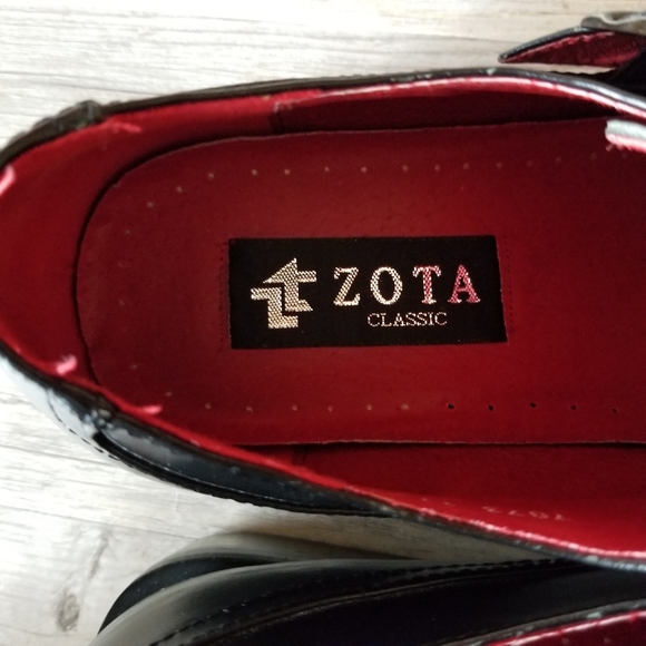 Zota Leather Monk Strap Pointed Square Toe Dress Shoes main image 5